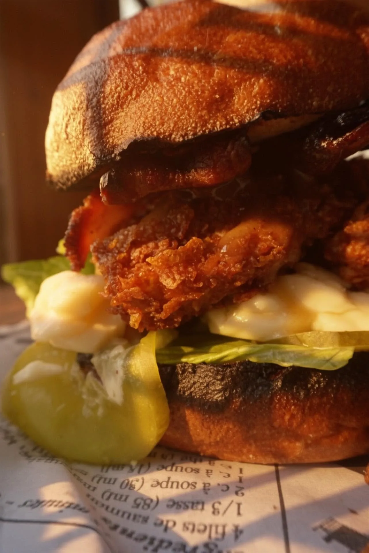 McBroue crispy chicken burger, resto-pub in Valleyfield